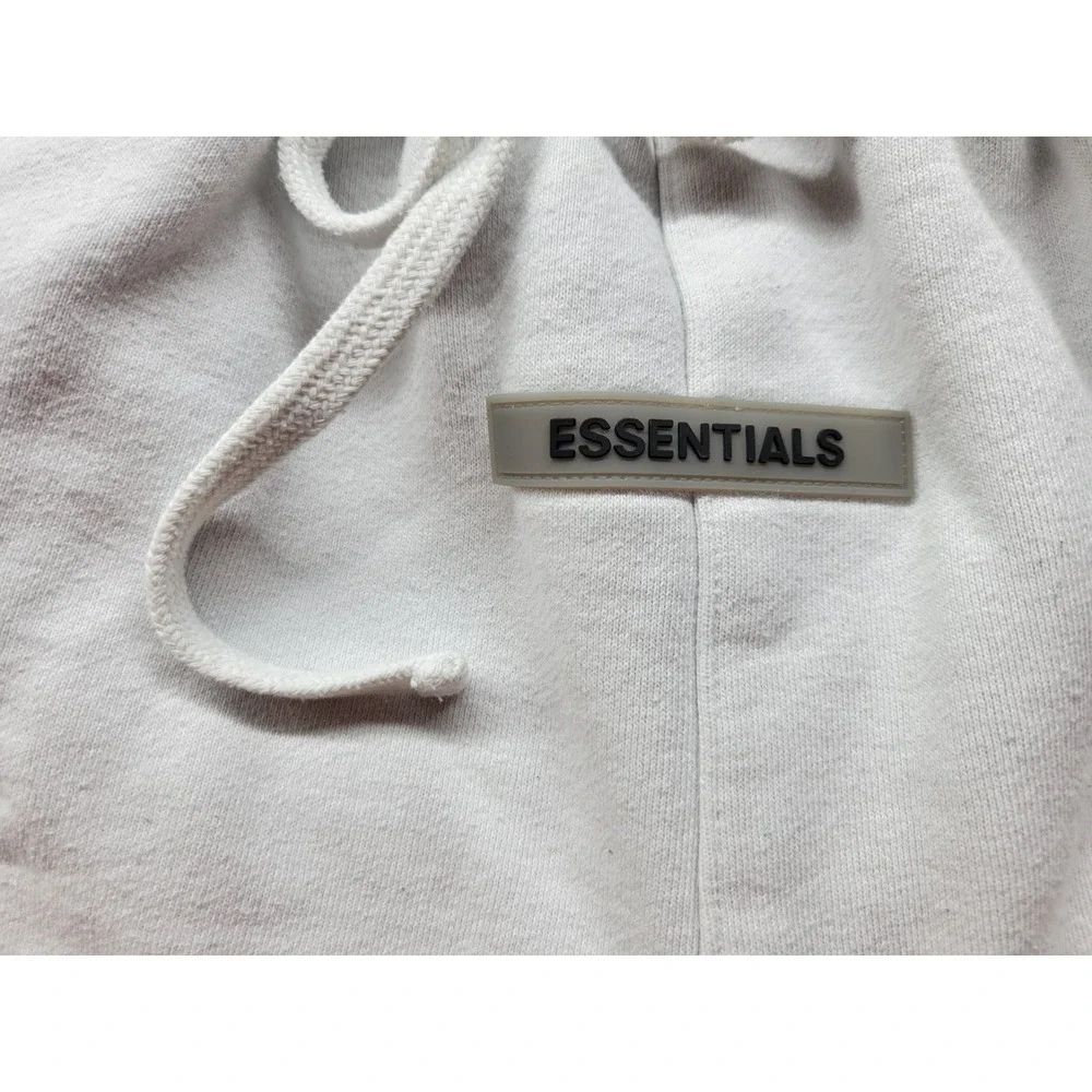 Essentials Fear Of God Shorts Men's Size Small White Cotton Blend Drawstring EUC